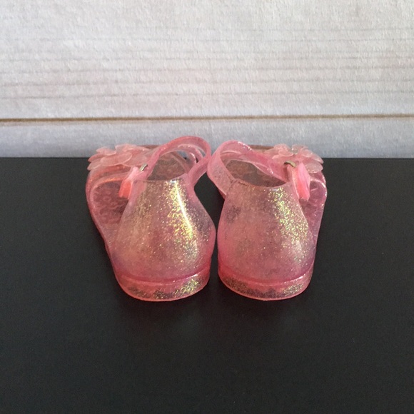 Old Navy Shoes Crossstrap Pink Glitter Jelly Sandals Poshmark